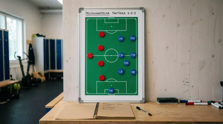 Jalkapallojoukkueen kokoonpano ja taktinen analyysi